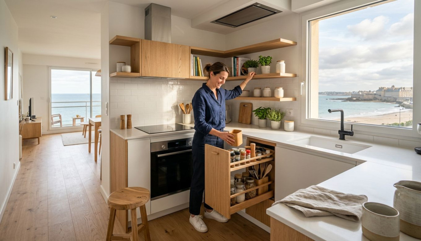 Cuisiniste Saint Malo : transformer chaque contrainte d’espace en atout déco