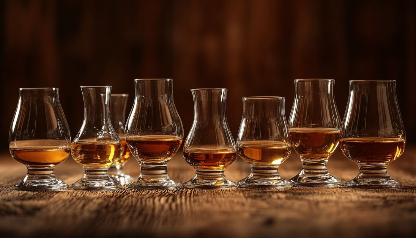 Explorer l'influence des différents types de verres sur l'arôme du whisky